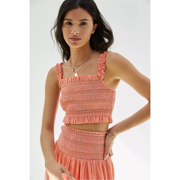 Anthropologie Smocked TWO Piece Skirt Set NWT SZ XL - Picture 2 of 13